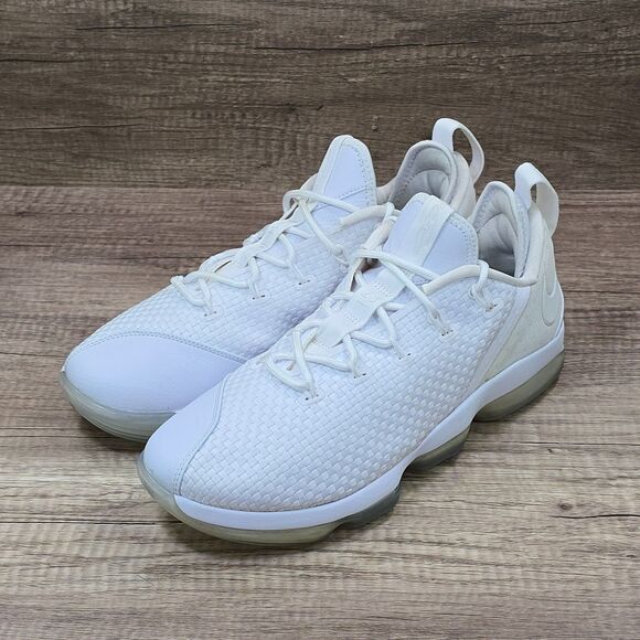 Nike Lebron XIV 14 Low Men's Size 11 White Basketball Sneakers (878636-101) - Picture 7 of 9